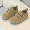 Spring Autumn Soft Sole Kids Vintage Leather Shoes Toddler Casual Loafers Comfortable Preschool Sneakers
