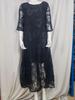 2023 Summer Europe and America Hot Item: Round Neck Short Sleeve Lace Long Casual Dress