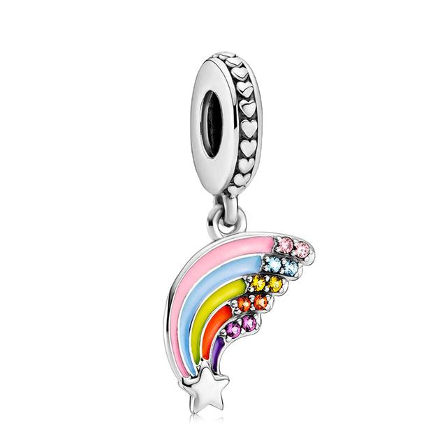 New Bear Shell Dreamcatcher Dolphin Beads Charm Dangle Fit Bracelets &Necklaces For Women Jewelry Gift Making 