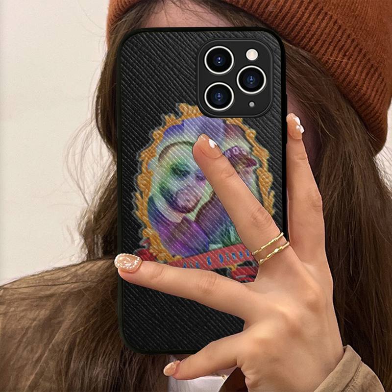 Djadja & Dinaz Rapper Francese Custodia per Telefono Custodia Rigida in Pelle per iPhone 11 12 13 Mini Pro Max 8 7 Plus SE 2020 X XR XS Coque