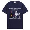 Unisex Funny T Shirt Fashion Tshirt A Unisex Cannot Survive On Wine Alone She Also Needs A Poodle Unisex Tshirt Streetwear