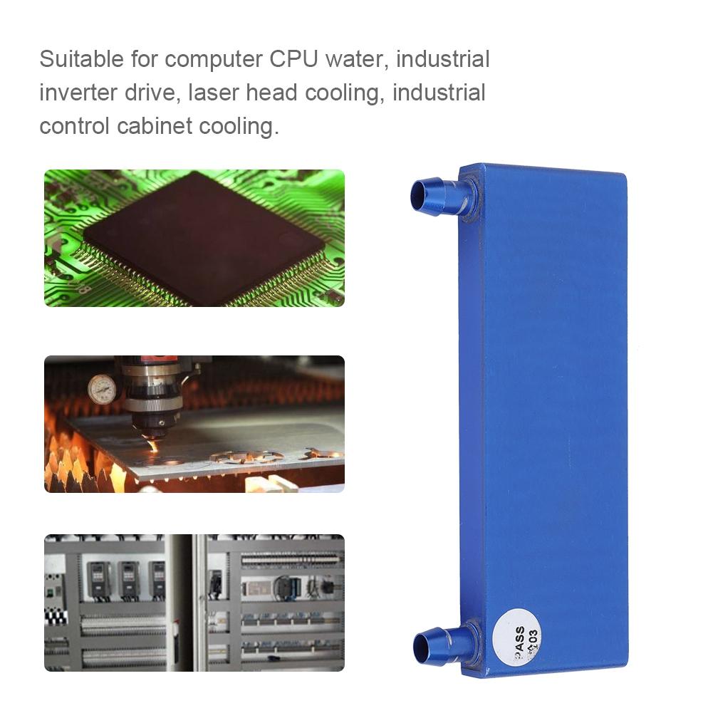 Aluminum Alloy Water Cooling Block for Computer CPU, Industrial Inverter Drive 40*120mm Blue