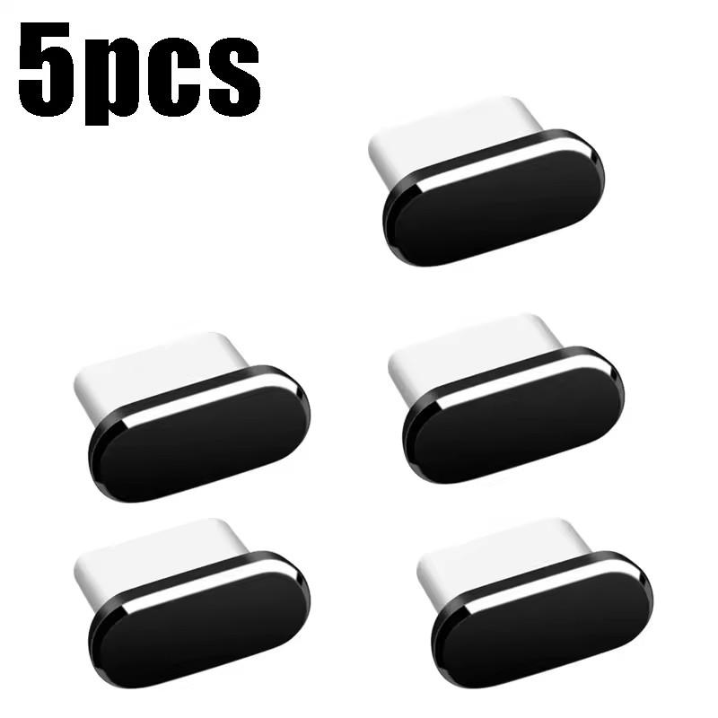 Metal Dust Plugs Charging Port Anti-dust Plugs for IPhone 15 Pro Max 15 Plus USB C Dust Stopper Caps for Samsung Xiaomi