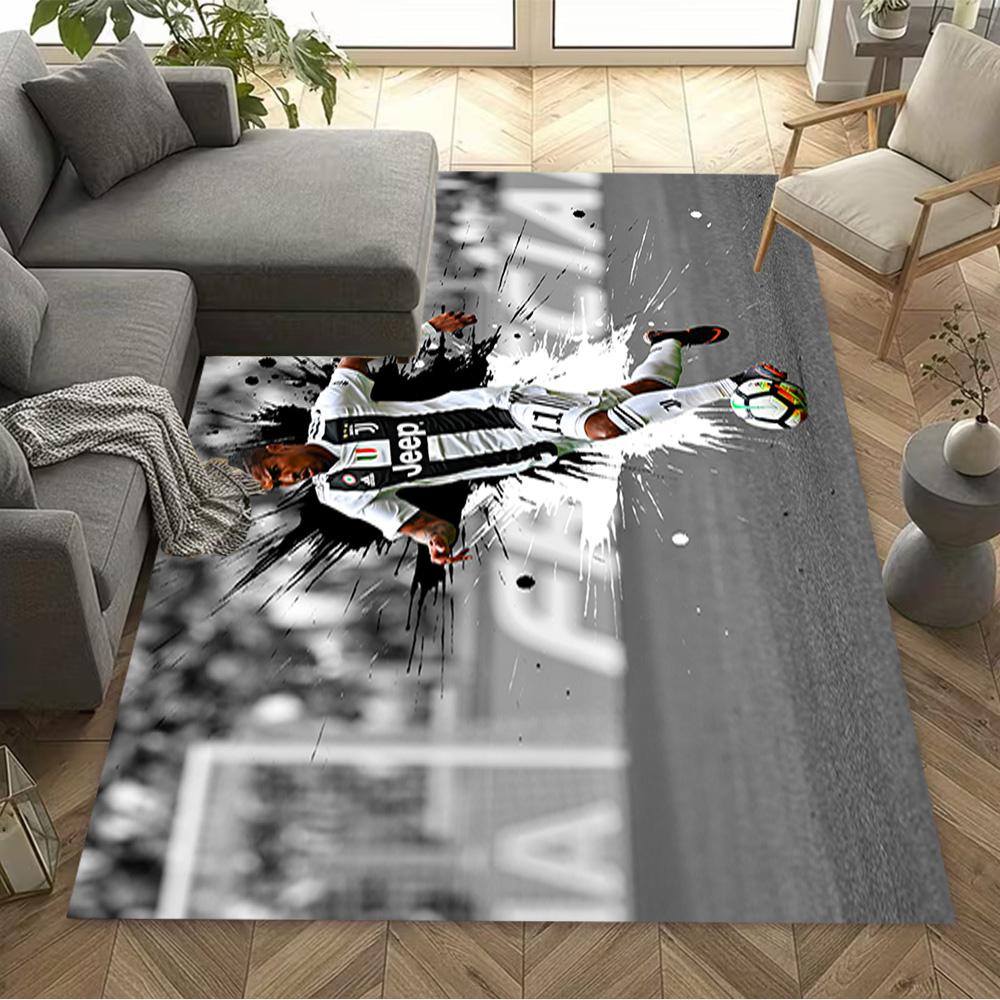 Juventus Football Club Floor Mat Design for Entryway Foyer Hallway Bedrooms Antislip Carpet Decorate Offices Perfect Birthday/Christmas Gift Idea