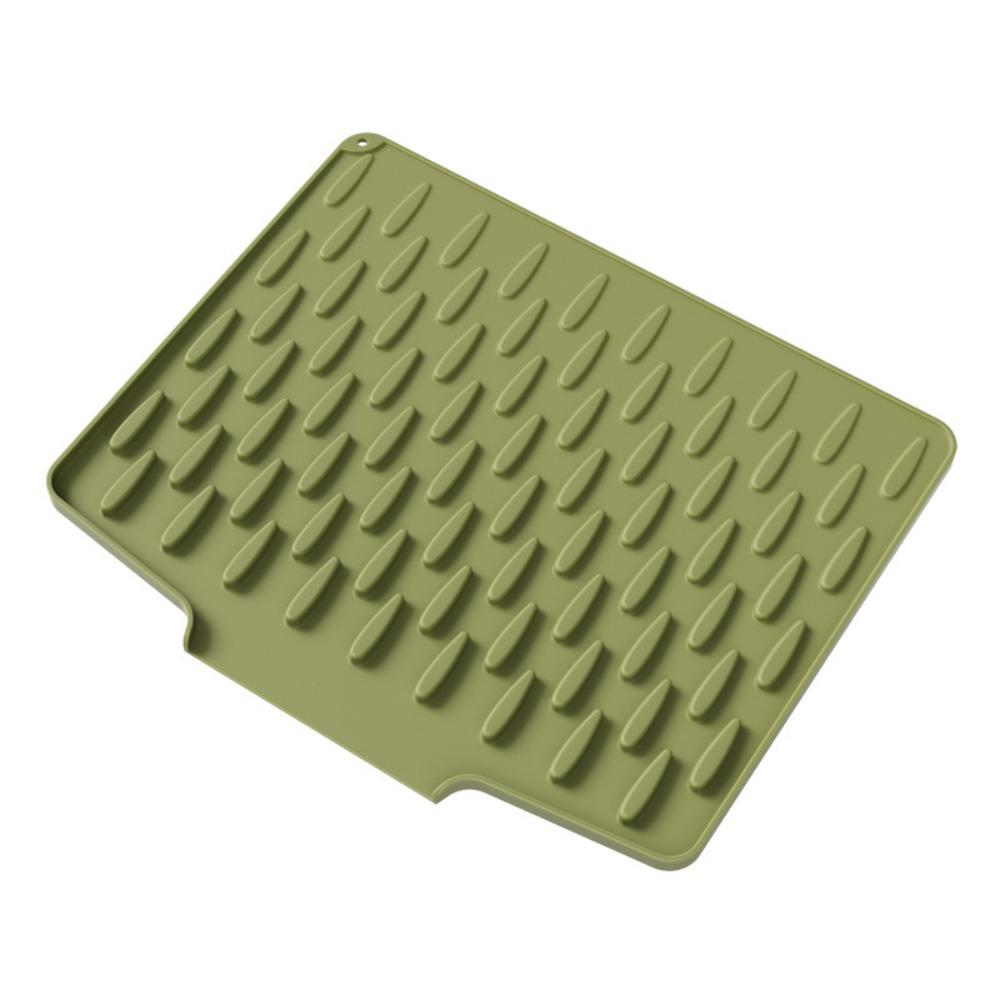 Non-slip Silicone Drainage Mat Foldable Sink Placemat Tableware Drainer Pad Kitchen Tableware