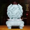 Cazanul Dragonului de Jad Qiankun cu Nouă Revoluții: Ornament Infuzat cu Noroc pentru Decorul Casei și Biroului