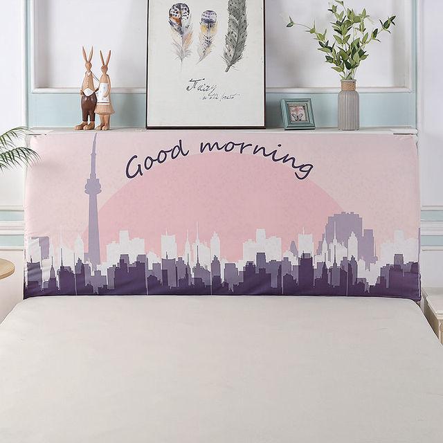 

Чехол на изголовье кровати с рисунком, пылезащитный, все включено, эластичный, с принтом, прикроватный чехол для гостевой комнаты, декоративный, защитный W220 x H70cm