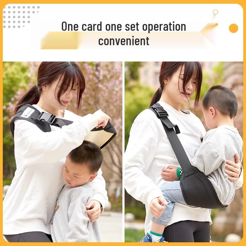 Ergonomic Single-Shoulder Baby Carrier with Anti-Chafing Hip Seat for Convenient Travel and Strolls