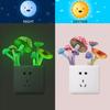 Self-adhesive Luminous Mushroom Wall Stickers Glow In the Dark DIY Fluorescent Switch Declas