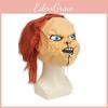 Máscara de Látex Chucky de Brinquedo Assassino Para Halloween Com Aparência de Zumbi Super Assustadora Para Evento de Fantasia