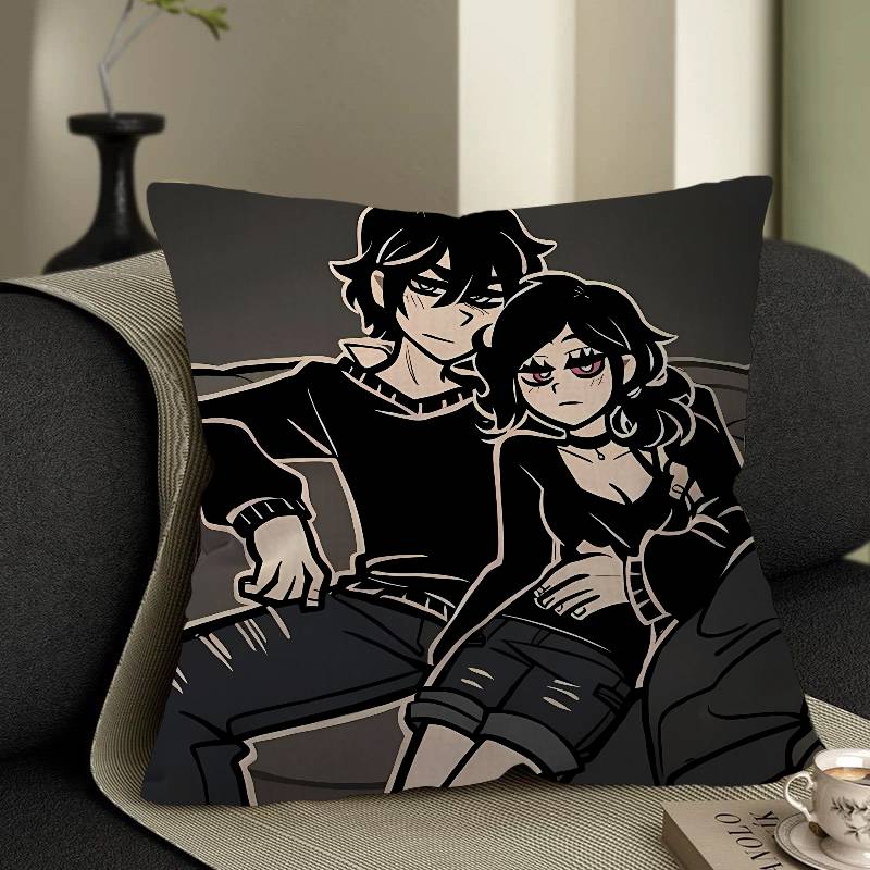 Die Sargabdeckung von Andy und Leyley Kissenbezüge Cartoon Sofa Dekoratives Zuhause Zweiseitiger Druck Kurzer Plüsch Niedliche Kissenhülle