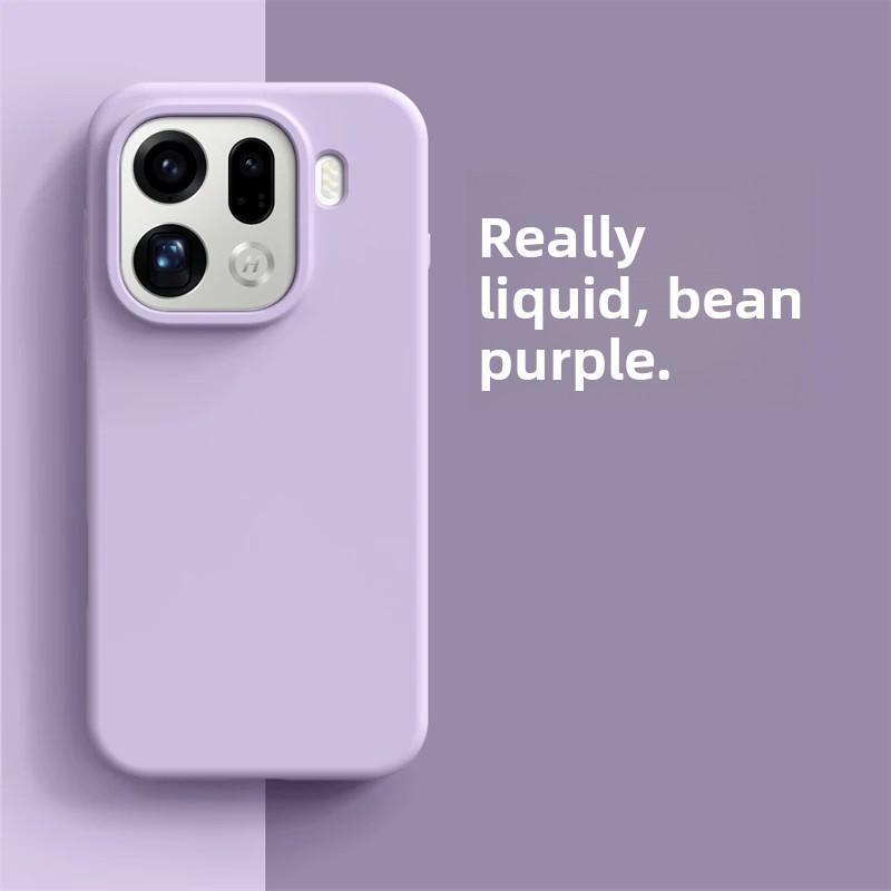 Custodia per Telefono per Oppo Find X9 Pro Lusso Silicone Morbido Liquido Sensazione Confortevole Copertura Interna in Floccato per Find X8 X9Pro 5G Bumper