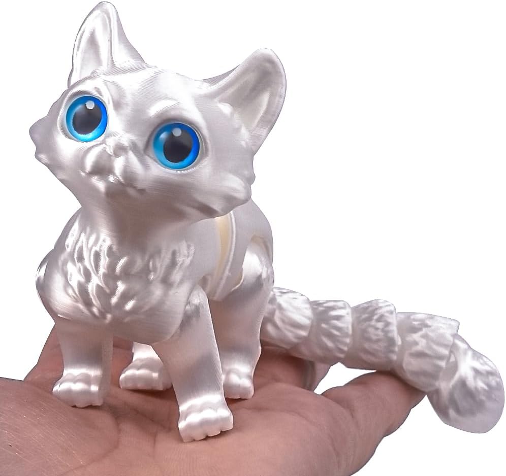 3D Printed Cat Animals Fidget Toys Decor for Stress Relief Desktop Decoration Basket Stuffers Gift for Kids