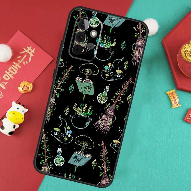 Occult Witchcraft Moon Gothic Witch Case For Samsung Galaxy A52 A32 A12 A14 A34 A54 A51 A71 A53 A33 A13 A15 A25 A35 A55 Cover