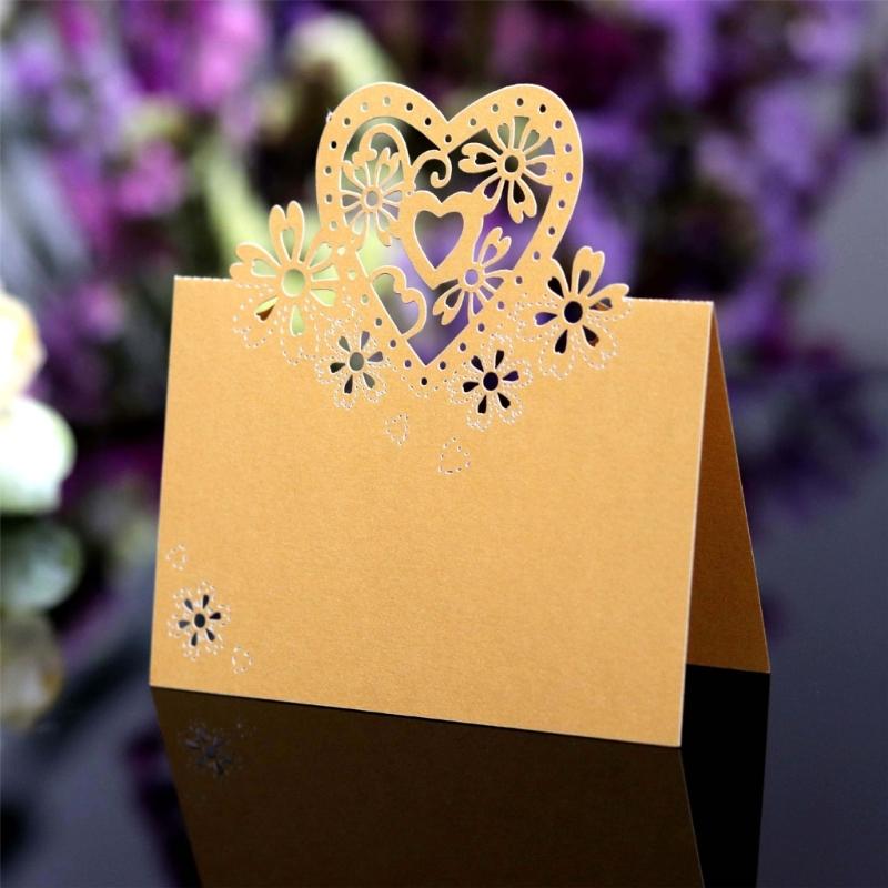 50Pcs Heart Shape Table Number Cards Wedding Table Number Card For Table Setting Wine Glass Christmas Wedding Decoration