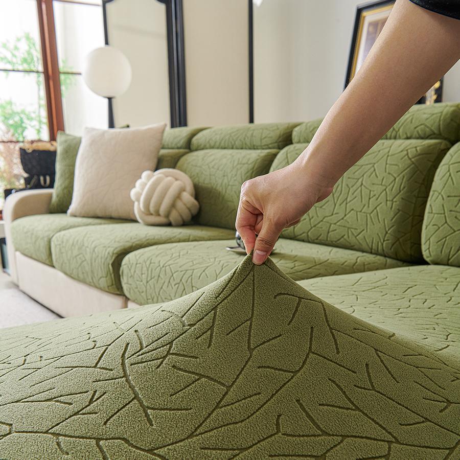 1pc Jacquard Sofa Slipcover Non-slip Stretch Sofa Cover Couch Cover Furniture Protector For Living Room