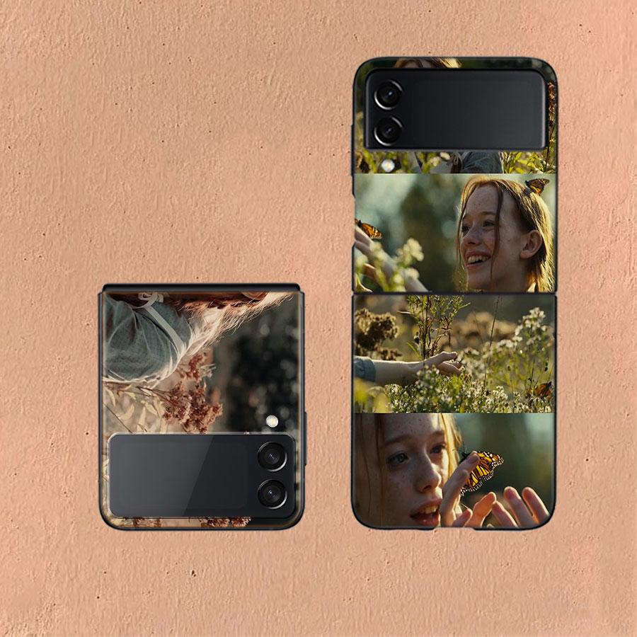 Anne With an E Phone Case For Samsung Z Flip 6 7 5G Galaxy Z Flip 5 4 3 5G Cases Shockproof Hard Cover TPU