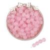 Transparent Frosted Acrylic Round Beads for DIY Jewelry and Beading