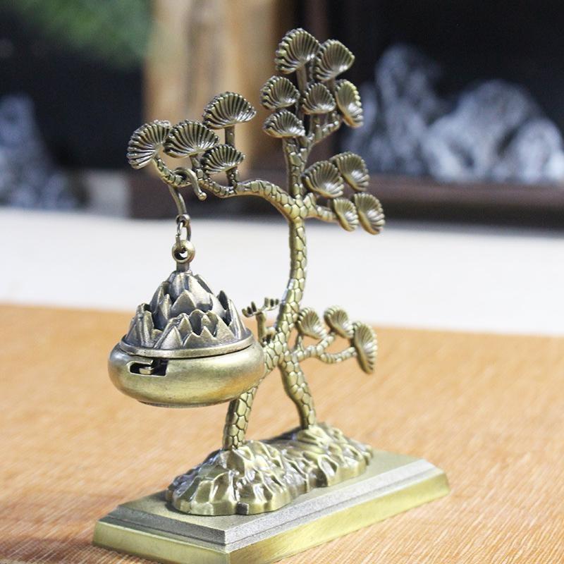 Pine Chinese Style Aromatherapy Ornaments Incense Tea Ceremony Agarwood Hanging Stove Home Indoor Creative Burner Decor