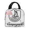 Campagnolo Vintage Italian Cycling Tour Insulated Lunch Bag for Women Children Portable Food Boxes Thermal Lunch Box Tote