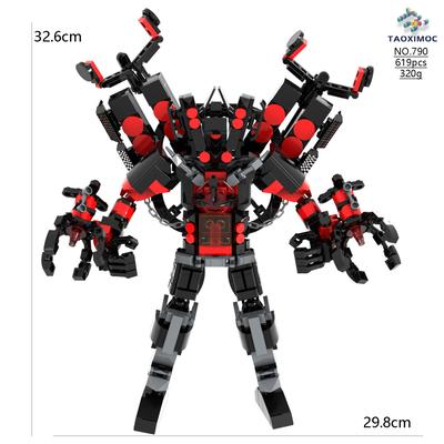 Toilettenmann Monitor-Mann Spielperipherie Spielzeug Bausteine Upgrade Titan Lautsprecherkönig Modell Figur