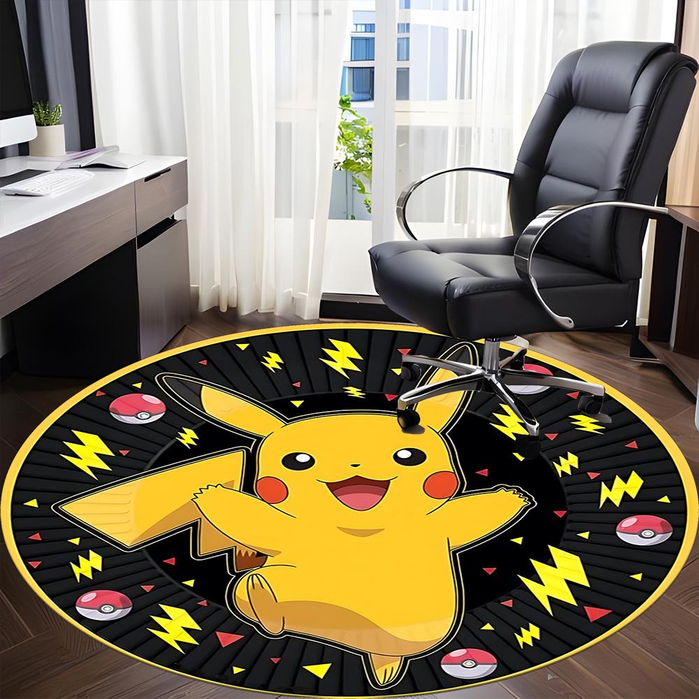 1pc , PokémonChair Carpet for Office, Non-slip, Soft and Durable Office Rug for Interior Decoration, Perfect for Office yy250925097