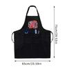 1pc Nails Polish Printing Beauty Kitchen Women Apron Household Cleaning Pinafore Salon Home Cooking Baking Manicure Work Clothes