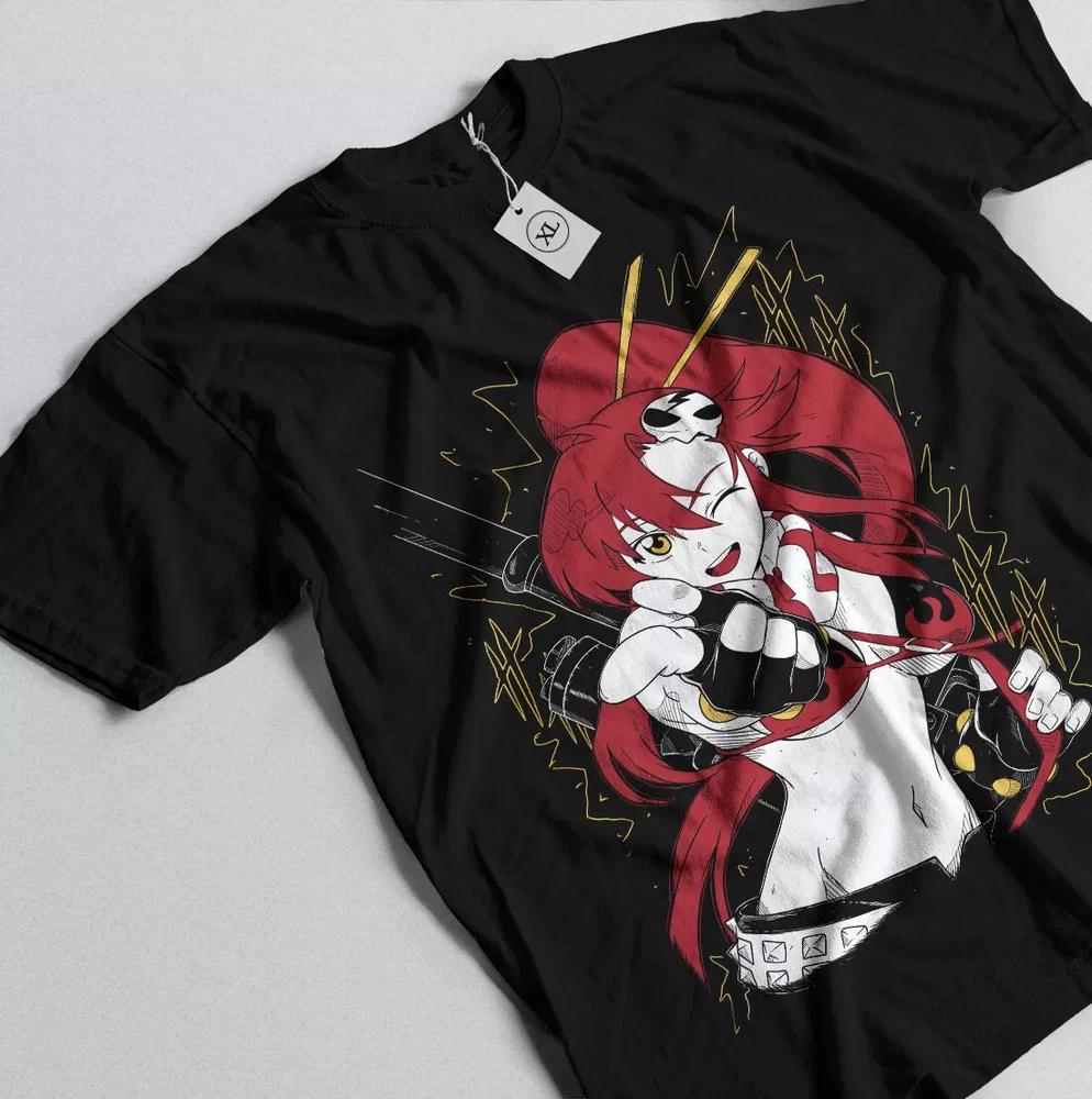 Yoko Tengen Toppa Tshirt Gurren Lagann Kamina Anime Girl Gifts Shirt Black S