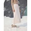 ELLE French Style Crochet Midi Skirt