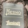 HERNO PI045UL Black Laminar Half Zip Down Jacket Jacket 46 blackUsed