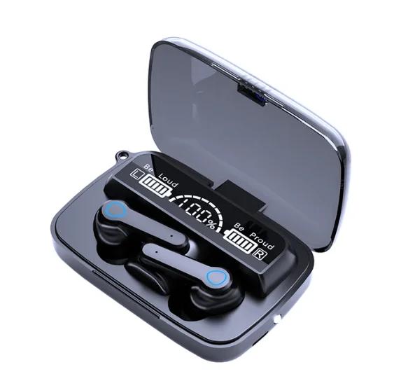 NEW M19 headset TWS Earphone Intelligente Touch Control Wireless Bluetooth-compatible Headphones Waterproof LED Display With Mic