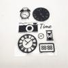 Clocks Camera Clear Stamps Transparent Seal 11x16cm Silicone Seal TPR Roller Stamps DIY Scrapbooking Cards