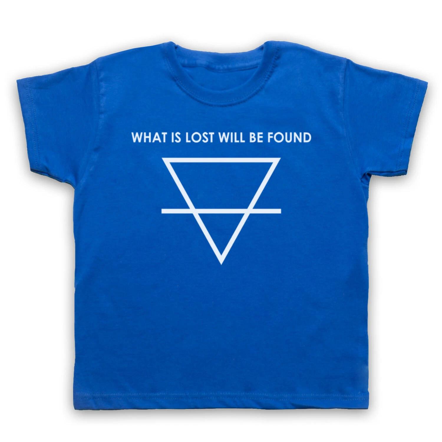 

1899 WHAT IS LOST WILL BE FOUND PYRAMID TRIANGLE SYMBOL KIDS CHILDS T-shirt 140