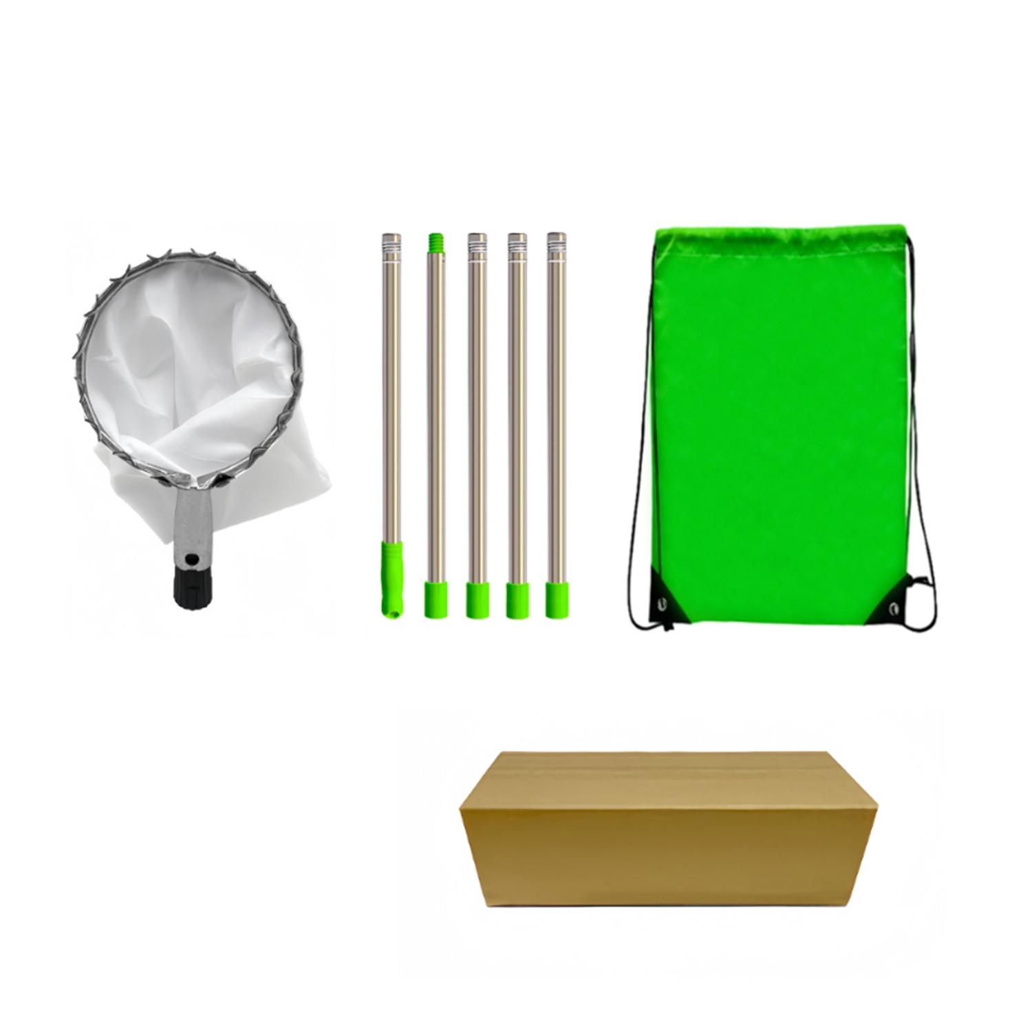 

2/2.4/3.2M Fruit Picker Stainless Steel Fruit Picking Tool With Storage Bag Garden Tree Fruit Catcher for Avocado Mango Apple