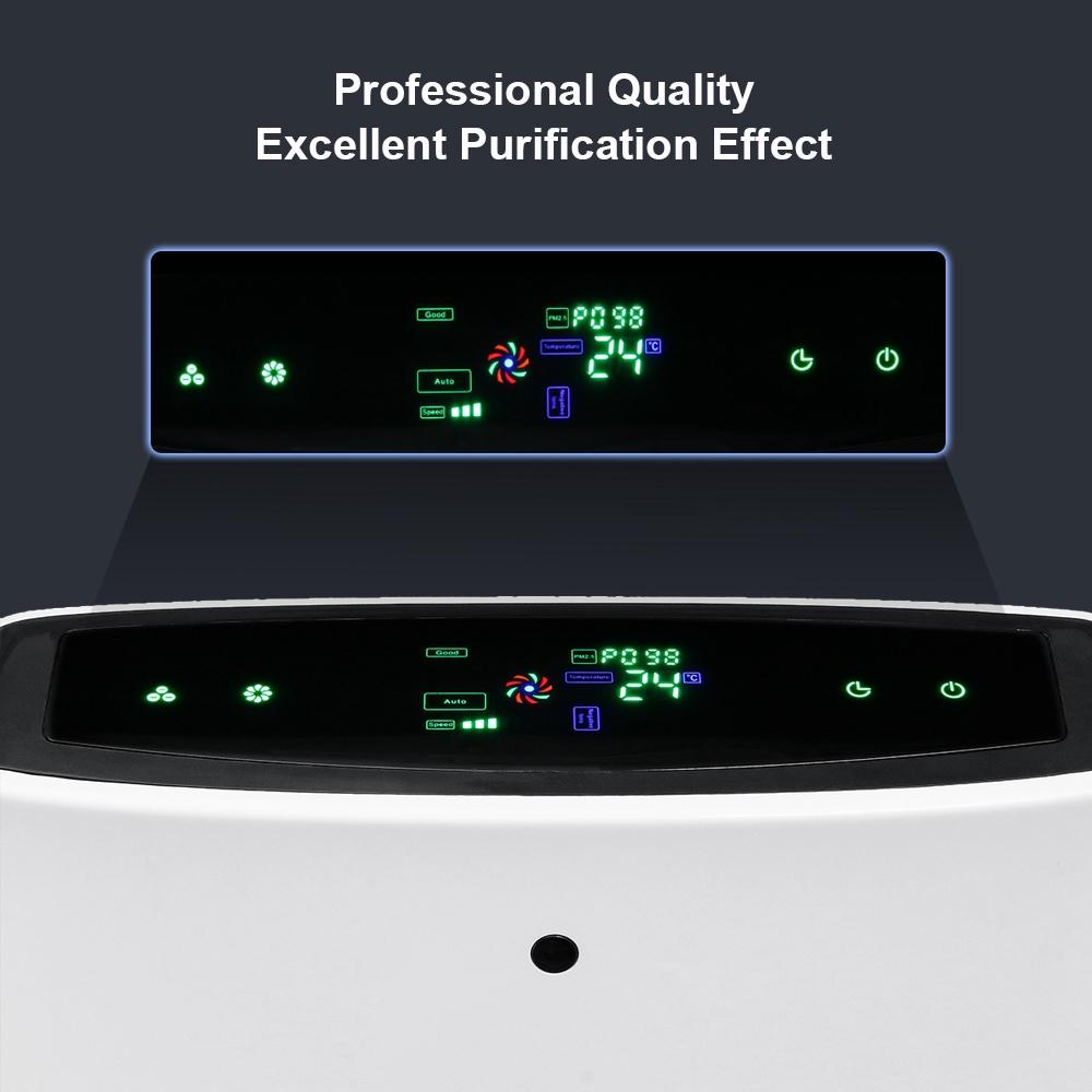 Air Purifier True with HEPA Filter Odor Allergies Remover for Smoke/Dus,/VOCs/Pollen/ Pet Dander/PM2.5 Home Office Use