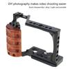 Metal Cage with Wood Handle for Song zve10 Video Shootings Accessories Cold Shoe Mics Light Extension
