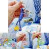 Ocean Family Fish Tank Keychain With Seals Turtles Seahorses Design For Marine Enthusiasts