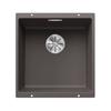 Evier Sous Plan - BLANCO - Sublime 400-U - Silgranit - Gris Volcan - 1 Bac