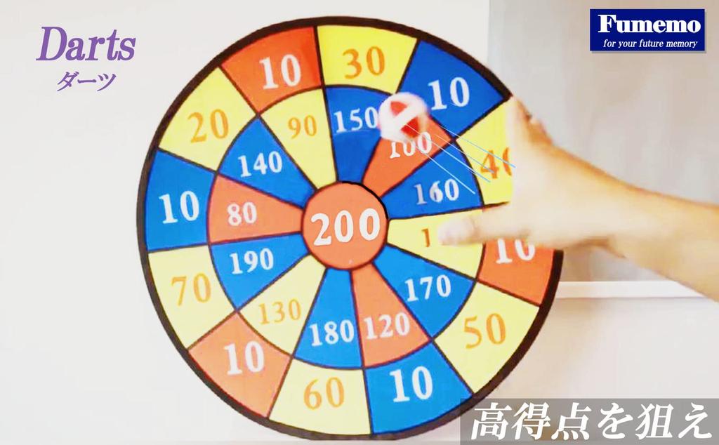 Fumemo Dart Board, Soft, Fun Toy with Velcro Fasteners, Balls, Darts, Large Target Board, Indoor and Outdoor Play, Fun Game Toy, Foldable (Board)