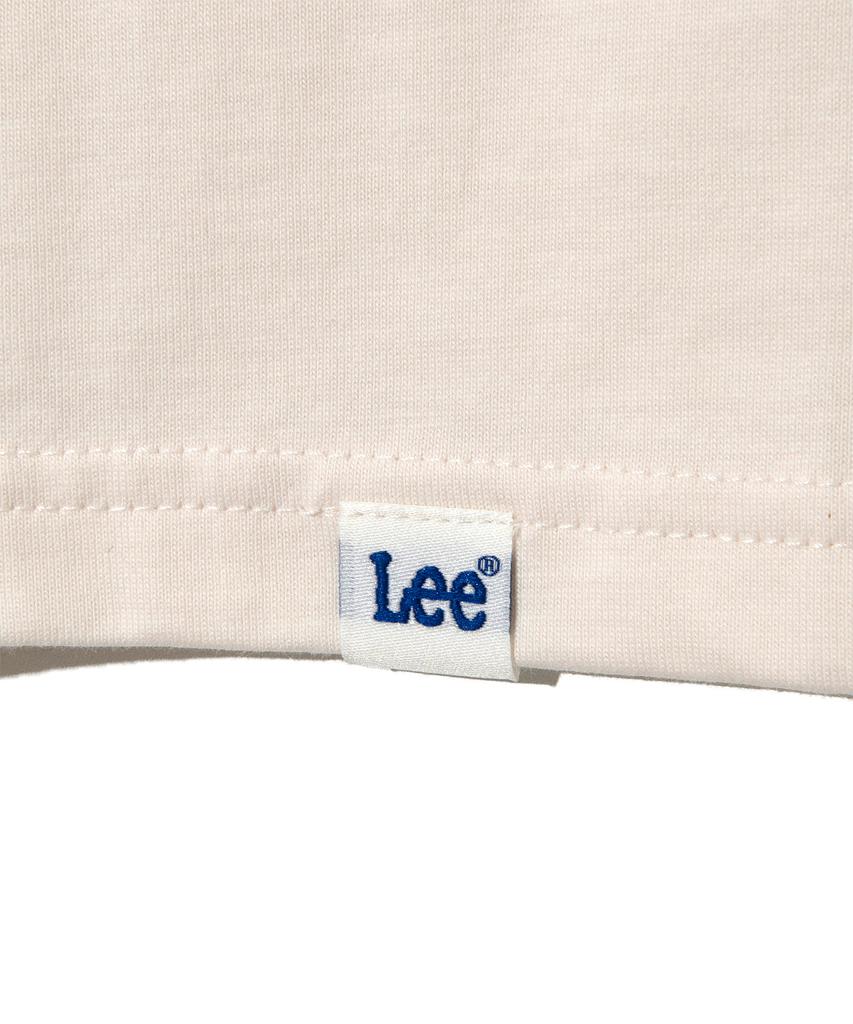 LEE Vintage Lettering Ringer Short Sleeve T-Shirt Ivory