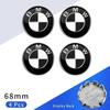 New 2025 4pcs 68mm Car Wheel Center Cap Logo Hub Badge Rims Cover For BMW E46 E38 E60 E90 E93 F20 F30 X3 X5 Blue White Blac