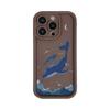 Sky Blue Whale is suitable for iphone16pro mobile phone case Apple 15 anti-drop 14 European and American 13promax new 12x