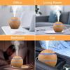 1PC Luftbefeuchter Elektrischer Luftaroma-Diffusor Holz Ultraschall-Luftbefeuchter Ätherisches Öl Aromatherapie Kühlen Nebel Maker für Schlafzimmer