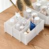 20 pieces 60 attached Drawer Partition DIY Freely for Small Desktop Storage 20 pieces 60 attached (40.5x7cm + files) Storage, Cuttable, Socks,