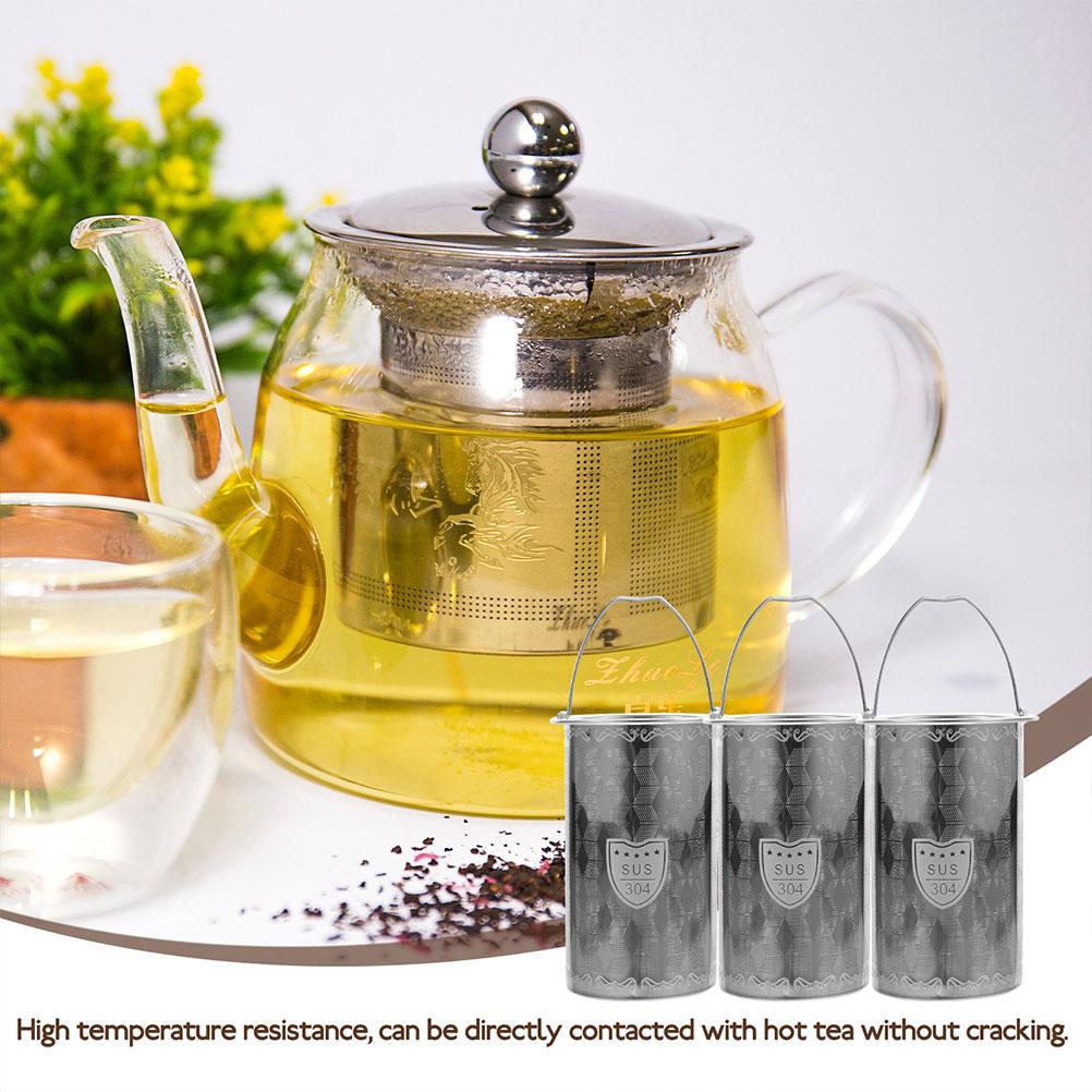 Stainless Steel Tea Strainer Coffee Mesh Filter Teapot Infuser Insert Tea Pot Replacement Infuser Metal Tea Filter