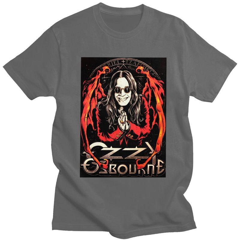 Custom Classic Heavy Metal Rock Ozzy Osbourne T Shirt Men ShortSleeve Tshirts Casual Tee Pure Cotton Oversized Tshirts Gift