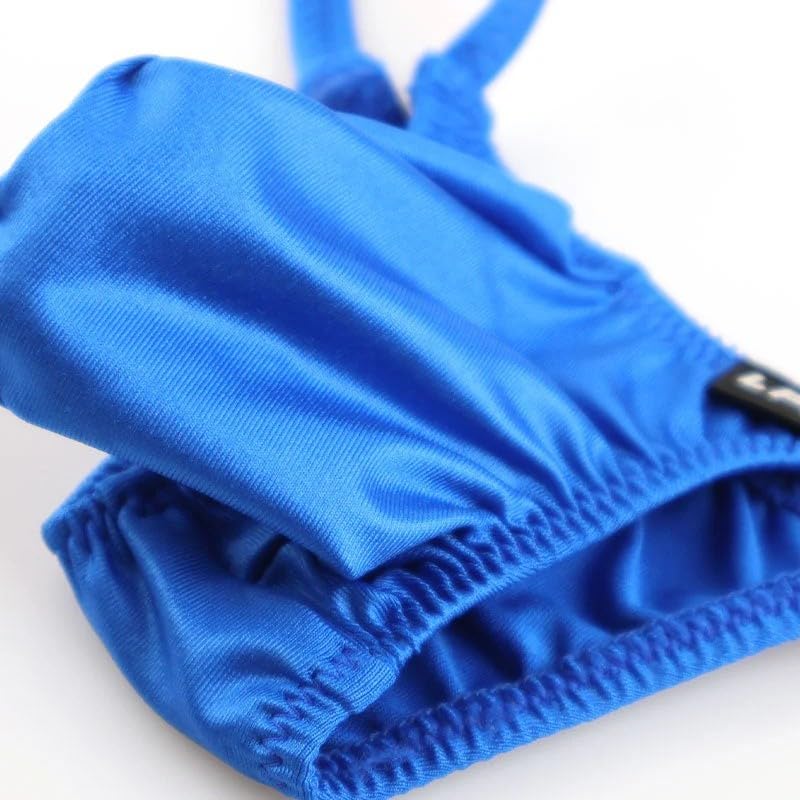 La Pomme Bikini K2S Wet Side Binder Full 3D Small Made In Black Men's Shorts, Fabric, Glossy, Feel, Elastic, Seam, Pouch, Mini/Extra Half-Back Bikini,