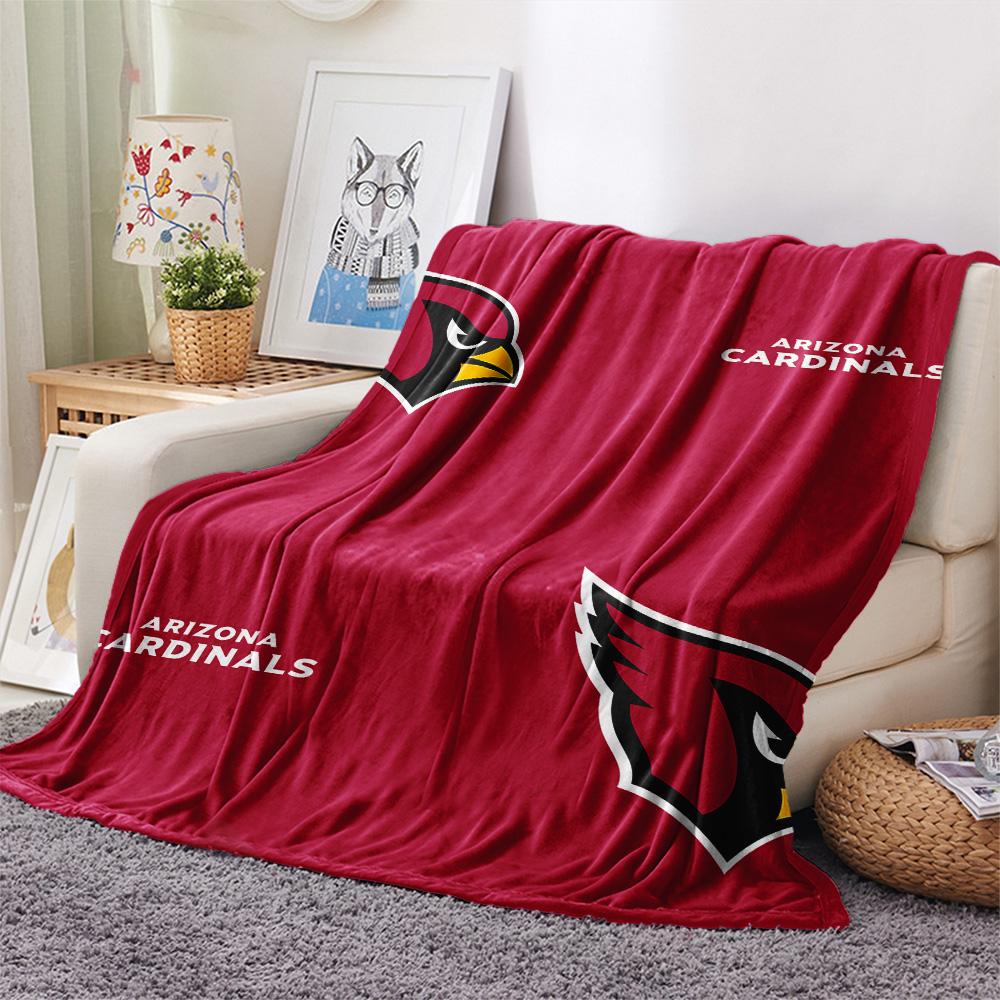 Arizona Cardinals Print Flannel Blanket, High quality Comfortable for All Seasons, Home Decor, Warmth and Comfort, Perfect for Christmas Gifts