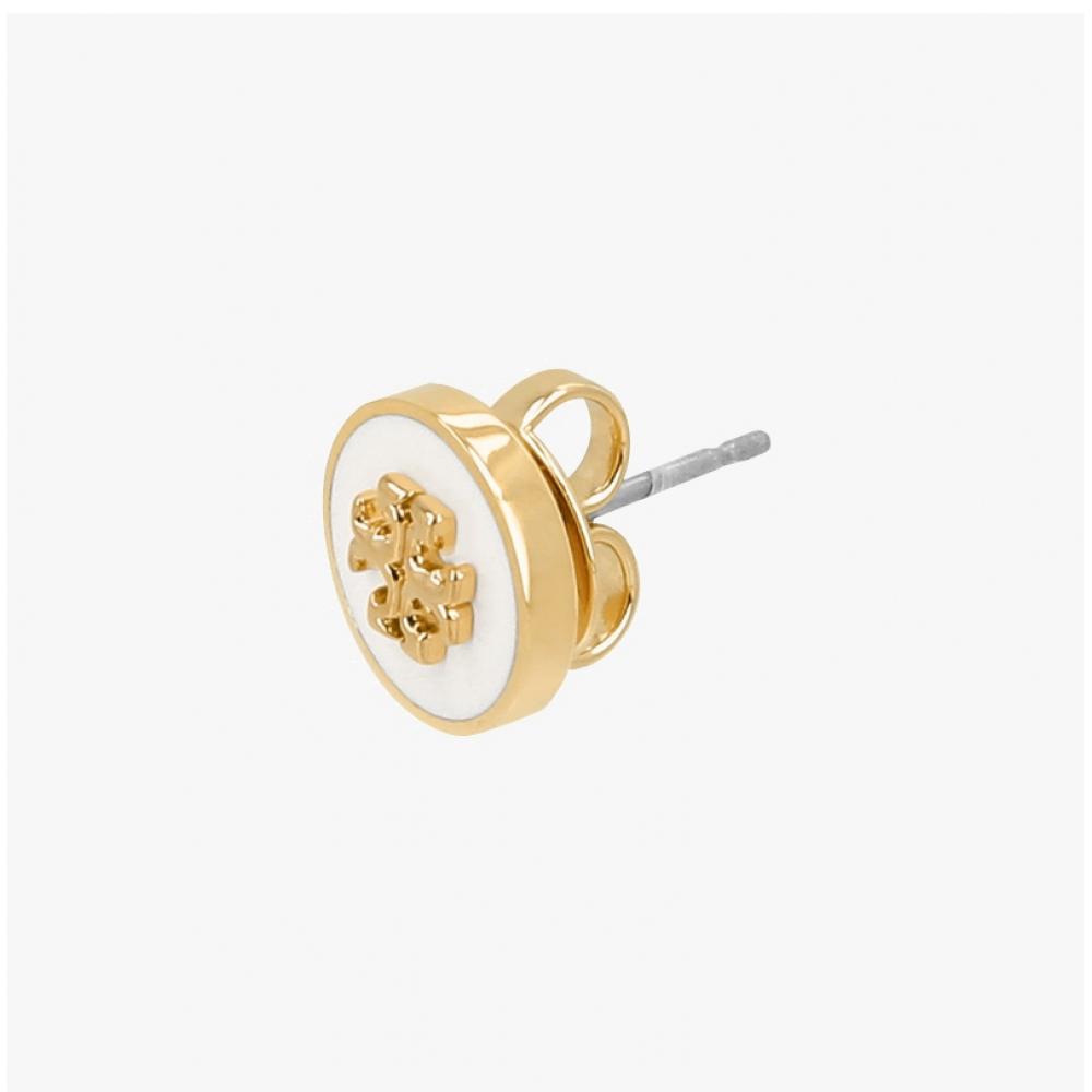 Tory Burch Kira Circle Logo Enamel Stud Earrings 90547 700