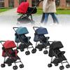 Solid Four Color Wheeled Baby Stroller Lightweight Foldable Convertible Seat
